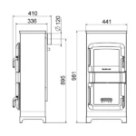 Kaminofen Wamsler RH-8F Kaschmir
