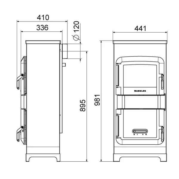 Kaminofen Wamsler RH-8F Kaschmir